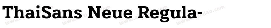 ThaiSans Neue Regula字体转换